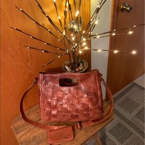 🌹BED STU🌹ORCHID TEAK MSRP $245 BONUS WALLET MINT